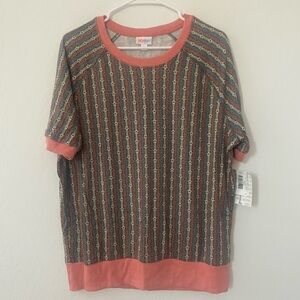 LuLaRoe Jane Patriotic Blouse